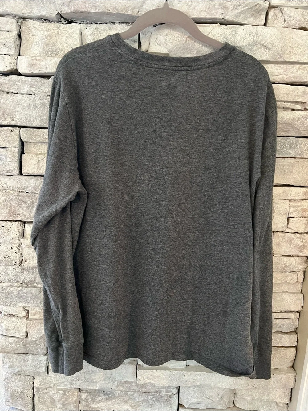 Polo Ralph Lauren Charcoal Gray Long Sleeve Graphic Tee XL